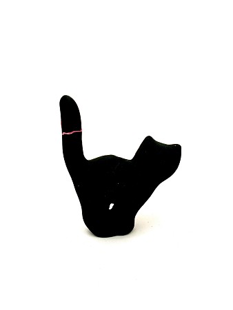 Чернолощёная керамика Кошка 'Хвост трубой' 2