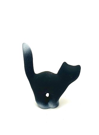 Чернолощёная керамика Кошка 'Хвост трубой' 1