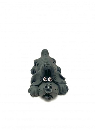 Чернолощёная керамика Собачка-Свистулька 'Авторская лепка' 2