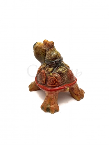 Керамическая фигурка 'Черепаха с черепашонком'