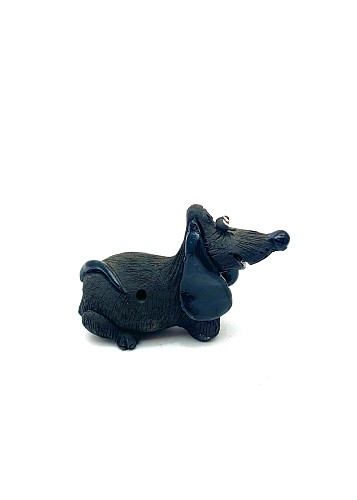 Чернолощёная керамика Собачка-Свистулька 'Авторская лепка' 1