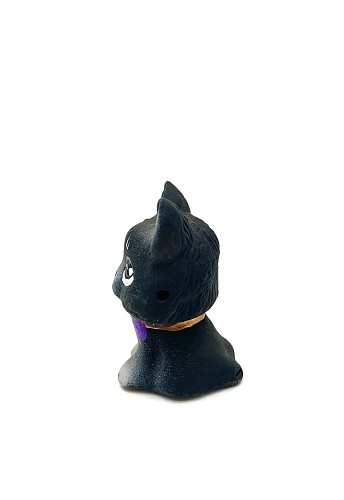 Чернолощёная керамика Свистулька-Котенок 1