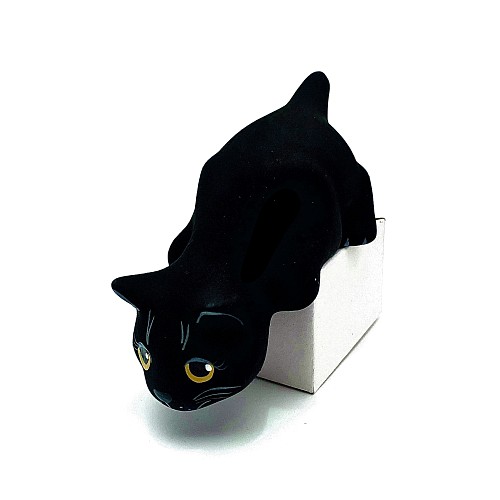 Чернолощёная керамика Кошка Свисающая 'Притаилась' 5