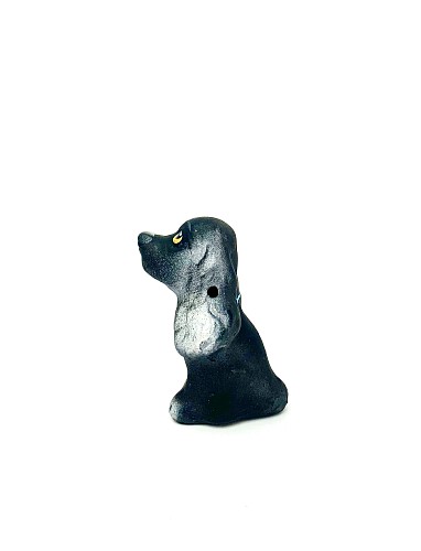 Чернолощёная керамика Собака-Свистулька 3