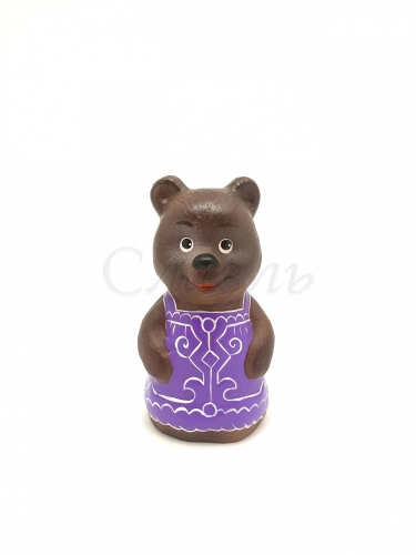 Чернолощёная керамика Медведь 'Мама'