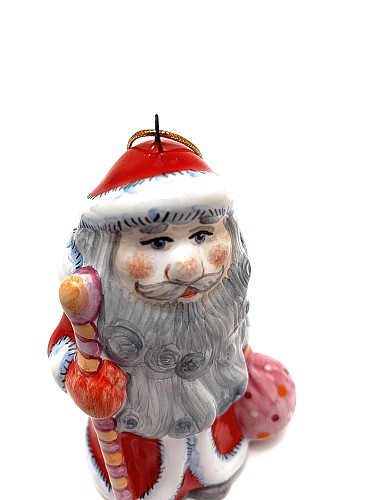 Керамическая ёлочная игрушка 'Дед Мороз'