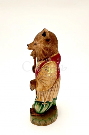 Медведь с посохом 'Богородская резьба'