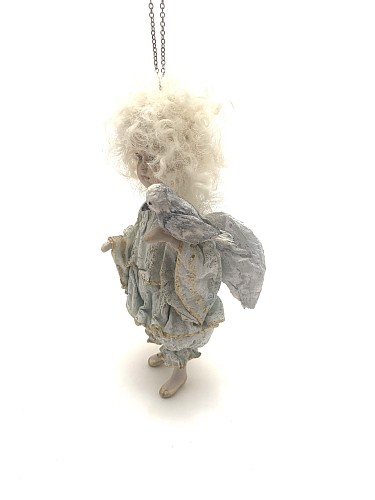 Авторская кукла 'Ангел с голубем'