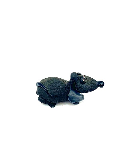Чернолощёная керамика Собачка-Свистулька 'Авторская лепка' 1