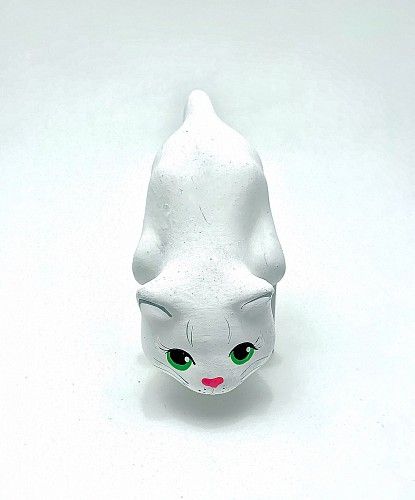 Чернолощёная керамика Кошка Свисающая 'Притаилась' 2